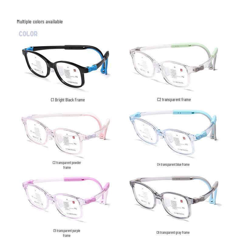 Children's Lightweight Silicone TR Eyeglass Frames for Myopia Control