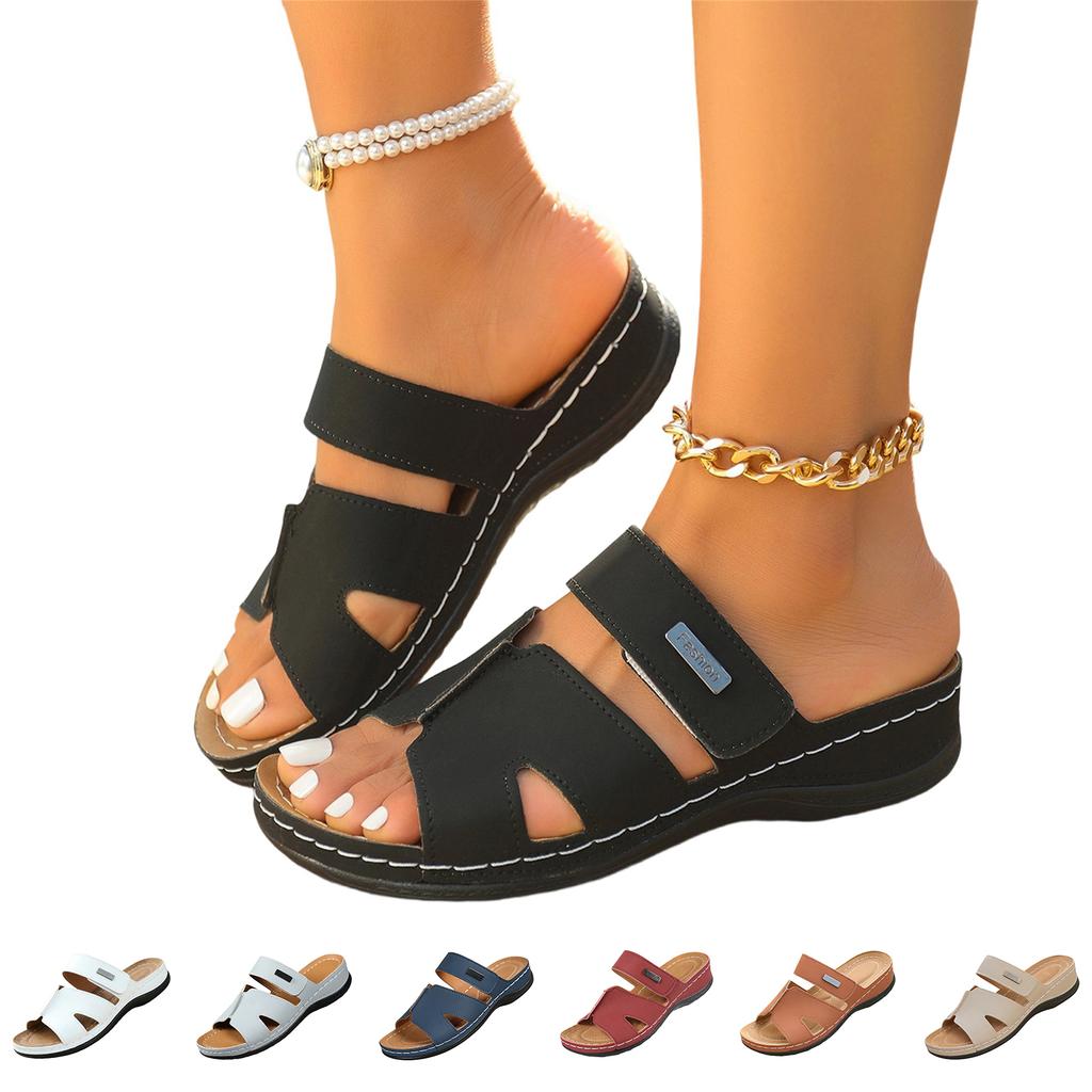 Women's Fashionable Casual Plus-Size Slide Sandals