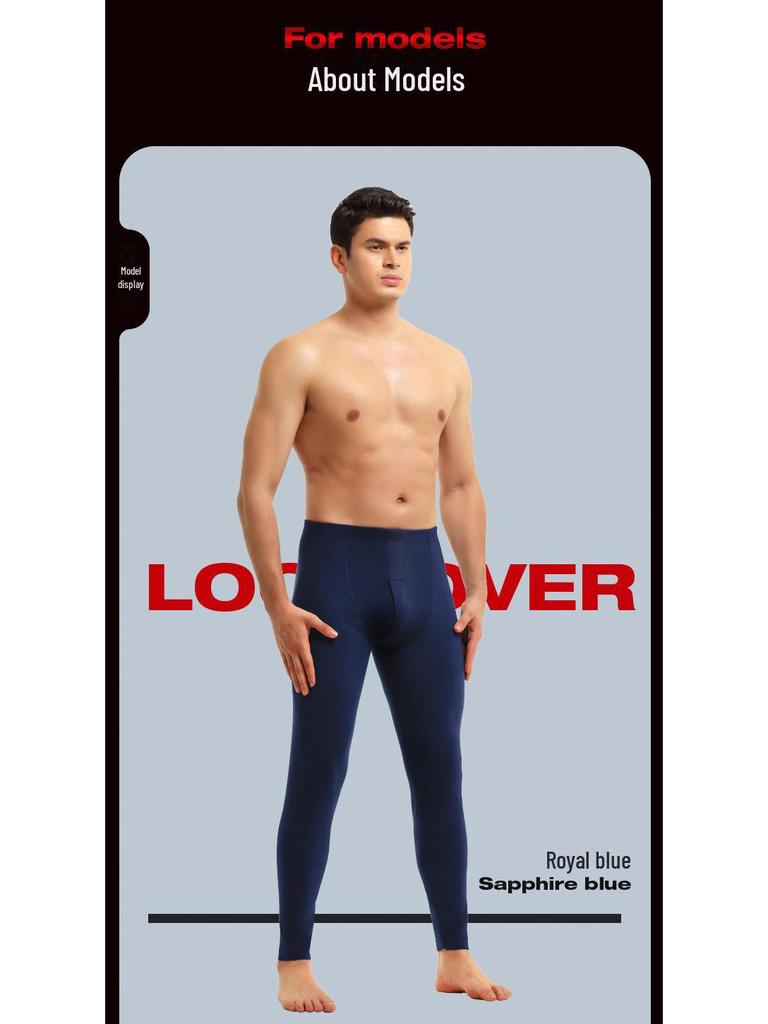 Men's Plus Velvet Thick Lined Cotton Wool Trousers: Warm Autumn/Winter Leggings and Underpants