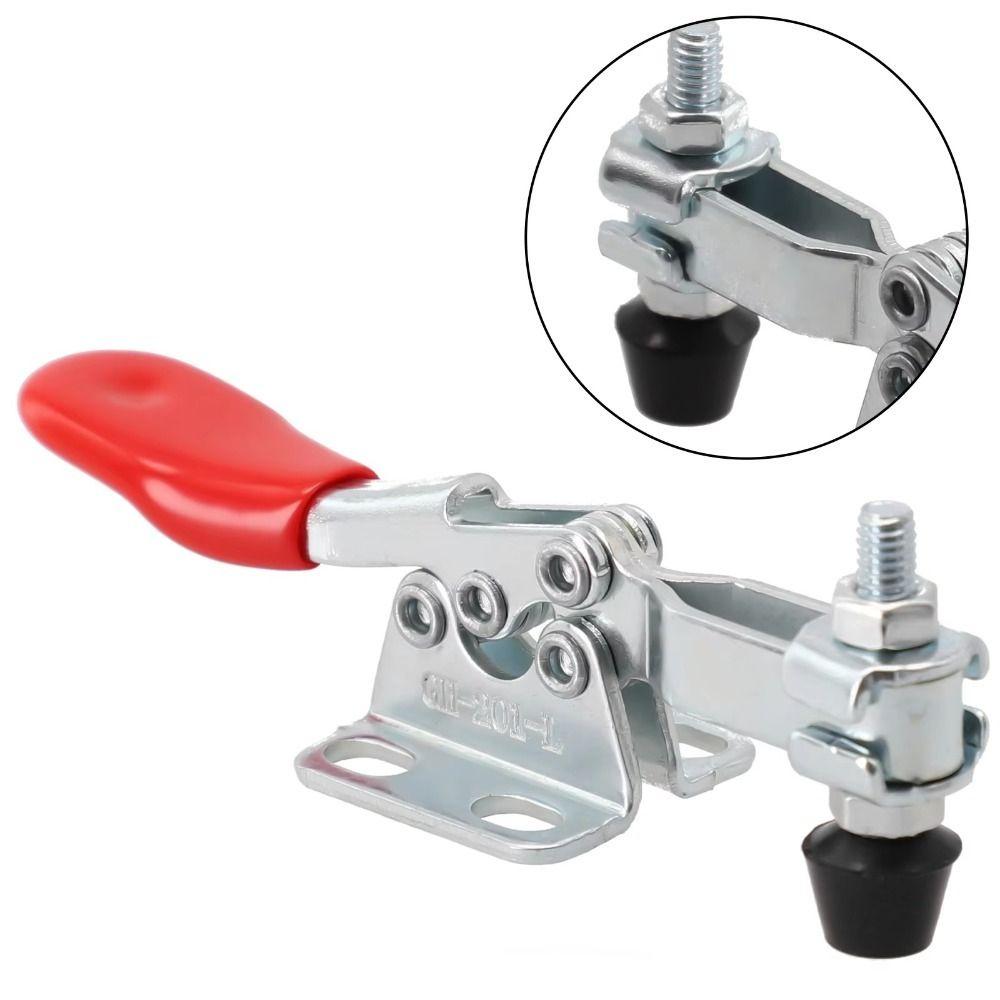 New Horizontal Toggle Clamp Hand Tools GH201-B Welding Fixture Clamp Push-pull Quick Release Metal Horizontal Clamping