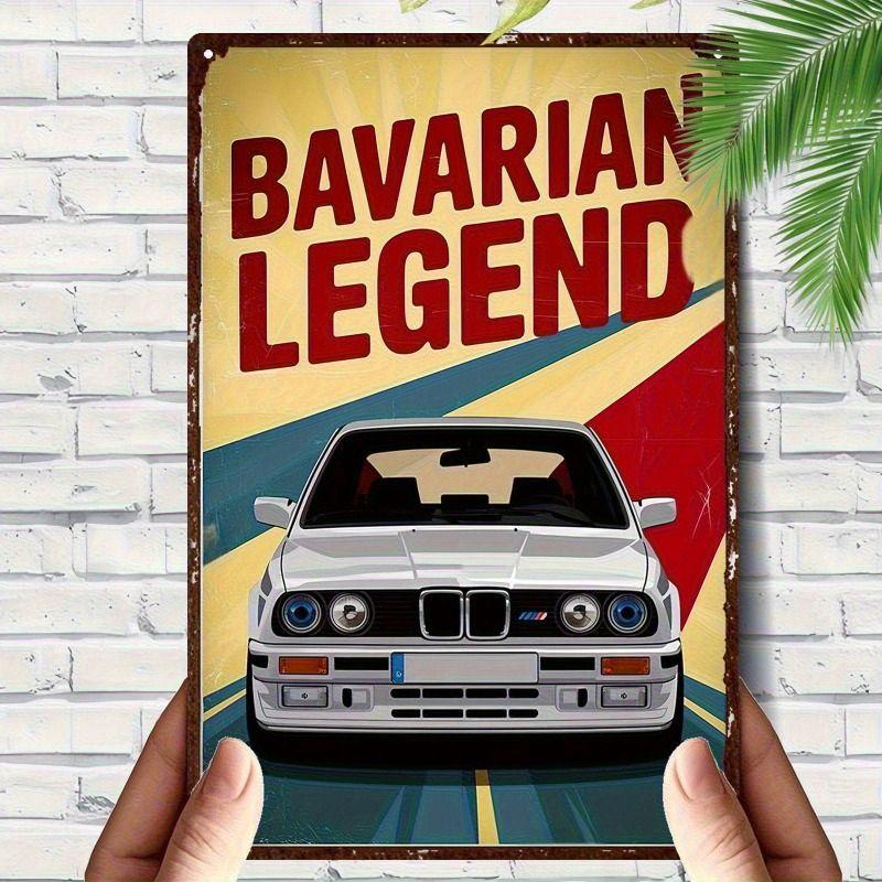 Automotive Metal Decorative Painting: Gifts for Car Lovers Garage Home Style