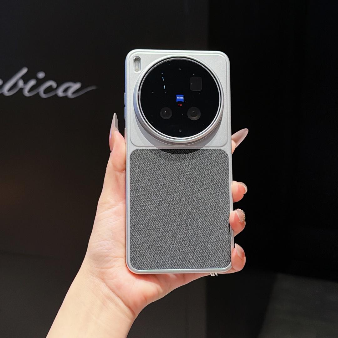 

Чехол-защита для Vivo X300 Ultra, магнитная, из холста, с серебристым боковым протектором, чехол-крышка для мобильного телефона vivo X300 Ultra