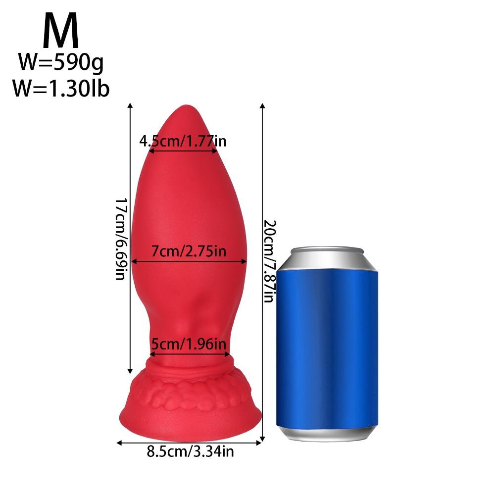 Large Soft Silicone Anal Plug for Men Women - Oversized Butt Plug for Deep Stretching, Extra Thick Adult Sex Toy