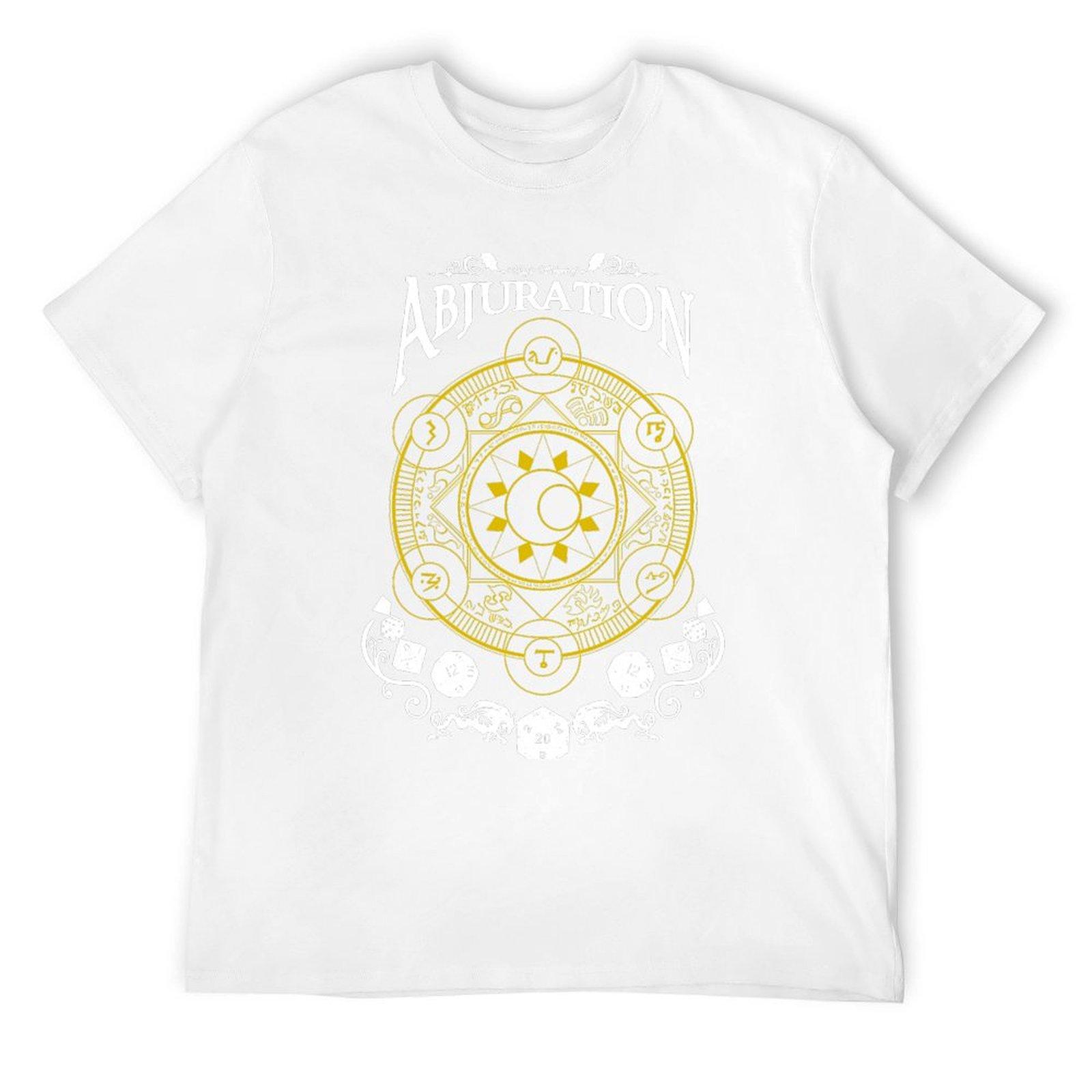 

Abjuration - RPG Magic School Series : White T-Shirt customs men t shirts S