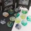 5pcs [22x25mm] Three-dimensional Lotus Leaf Beads Transparent Half-Color Lotus Leaf  Glass Accessories DIY Handmade