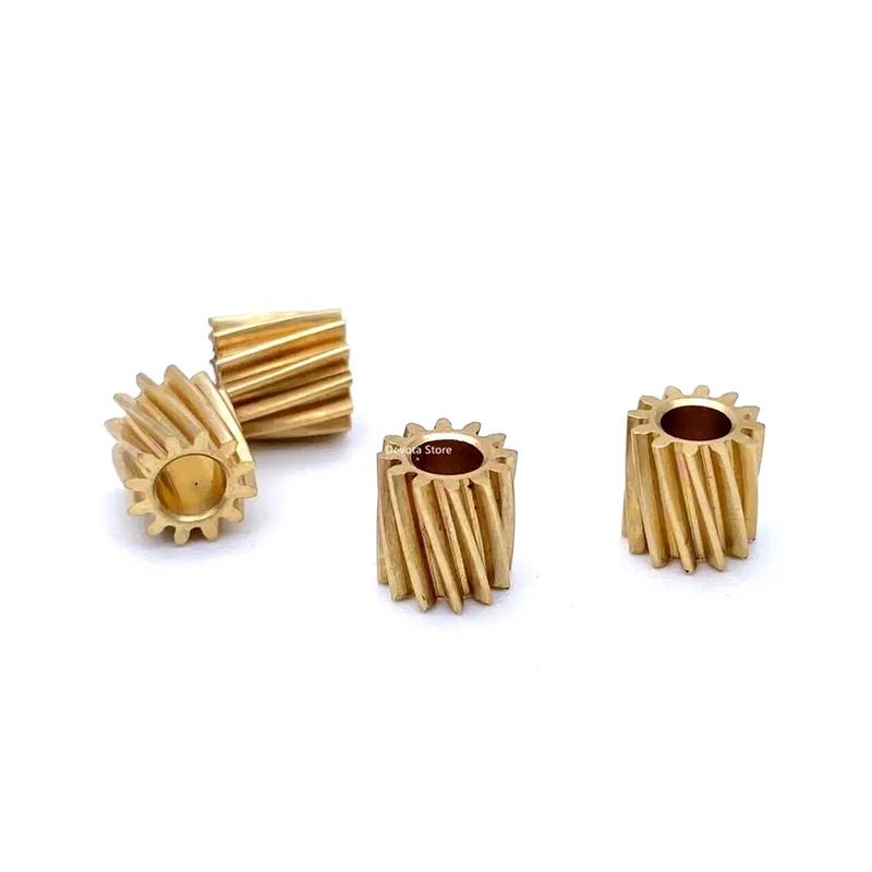 0.4M 12T 2.3mm/3mm Metal Helical Copper Gear 2.98mm-3MM