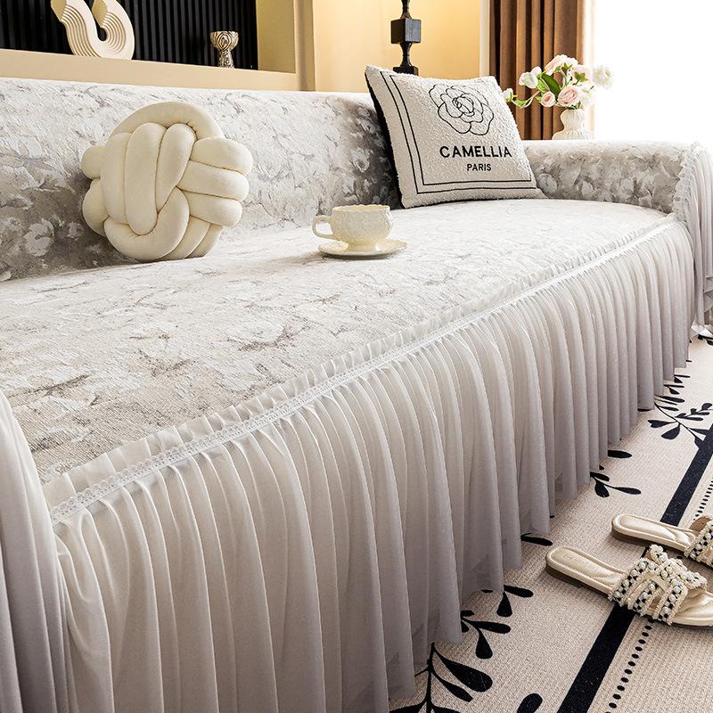 

Чехол на диван, цельный чехол, пыленепроницаемый, универсальный диванный плед для четырех сезонов, шенилловое диванное полотенце, новинка 2025 года для гостиной 30 * 50 Waist Pillowcase