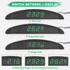 LED Car Clock 24-Hour Thermometer Car ide Outside Temperature Meter Digital Battery Voltage Monitor DC 8~28V Voltmeter