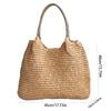 Bohemian Straw Shoulder Bag Breathable Summer Beach Bag Leisure Weave Tote Bag  Women