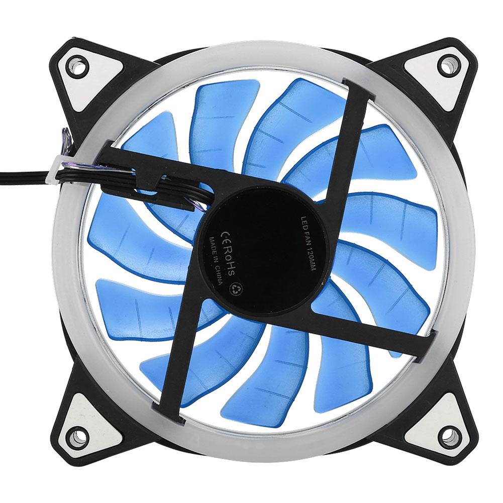 FAN- 18 12V   120mm LED Case Fan Double Aperture Multi interface Cooling Fan (Red)