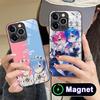 ReZero Rem Ram Glass MagSafe Mobile Phone Case for iPhone 17 16 15 14 13 12 11 Air Pro Max Plus Mini Colorful Cover