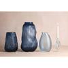 Hestia Blue Textured Glass Vase