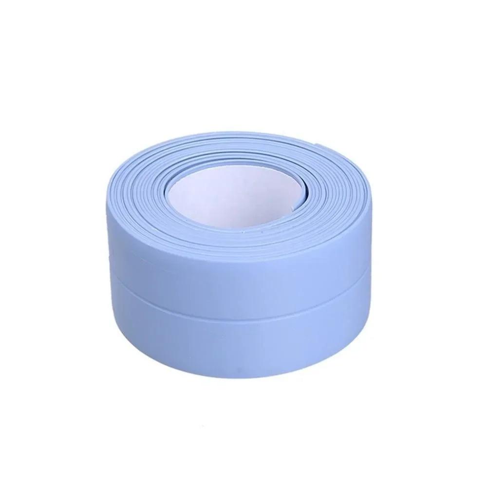 1pc 1mX3.8cm Waterproof Sealing Tape Strips PVC Self Adhesive Wall Sticker for Bathroom Shower Bath Seal Caulk Strip Sink