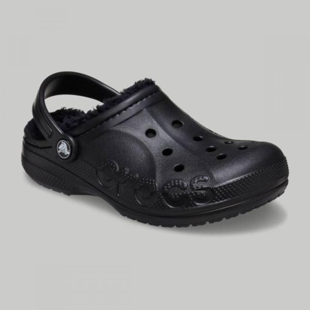 Crocs Baya Gefütterter Kinder Clog Schwarz