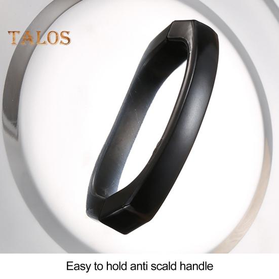 Pot Lid Thickened Stainless Steel Anti-rust Smooth Heigthen No Deformation Heat-resistant Handle Mirror Polished Steam Cover Flat Top Round