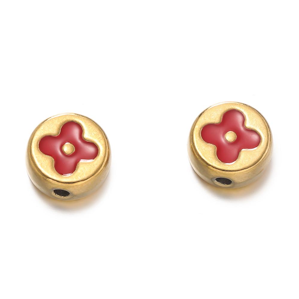 2Pcs/Pack Multicolor Various Shape Stainless Steel Spacer Beads For Handmade DIY Jewelry Making Bracelet Necklace Accessories