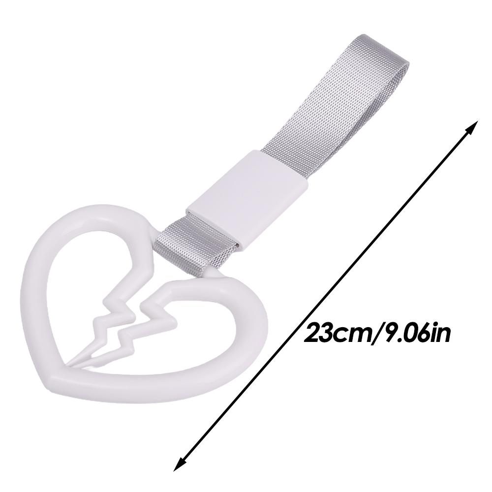 Broken Heart Shape Decorative Car Anti-static Tape Drift Warning Ring Handle Car Front and Rear Bumper Supplies Auto Accessories