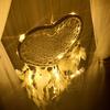 Fancy Dream Catcher With Led Light String Hollow Hoop Heart Shape Pendant Home
