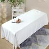 Solid Color Beauty Salon Massage Table Bed Sheet Hole Thick Therapy Bedsheet Physiotherapy Spa Clubhouse Massage Bed Sheet