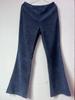Spring/Summer 2025 Women's High-Waist Slim Fit Corduroy Flare Pants - Solid Color, Elastic Waist, Casual Drape
