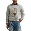 Polo Ralph Lauren Polo Bear Fleece Ribbed Embroidered Crewneck Sweatshirt Men sweatshirt 710980313-001