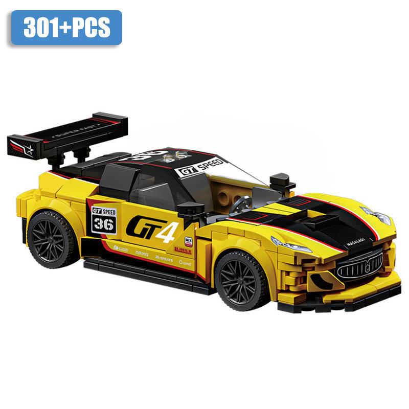 Technical City Racing Car Building Blocks Set GT3 RS6 Supercar Model MOC Sport Cars Bricks Toys For Children Boys Christmas Gift