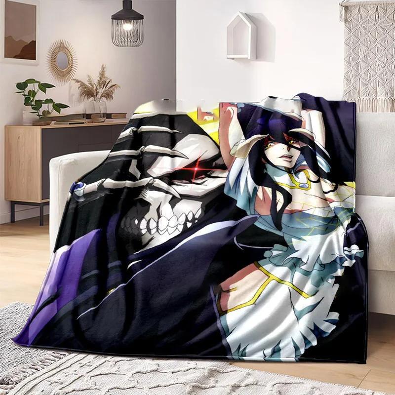 3D Print Anime Overlord Soft Plush Blanket, Flannel Blanket Throw Blanket for Living Room Bedroom Bed Sofa Picnic Cover