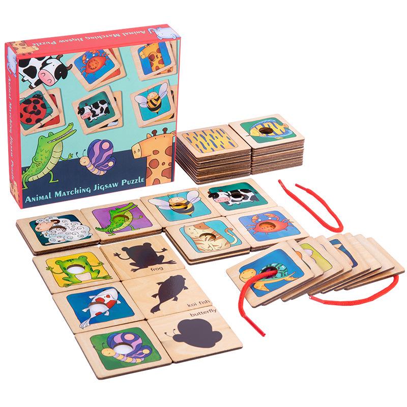 

Multicultural Kids Color-Matching Animal Puzzle Set