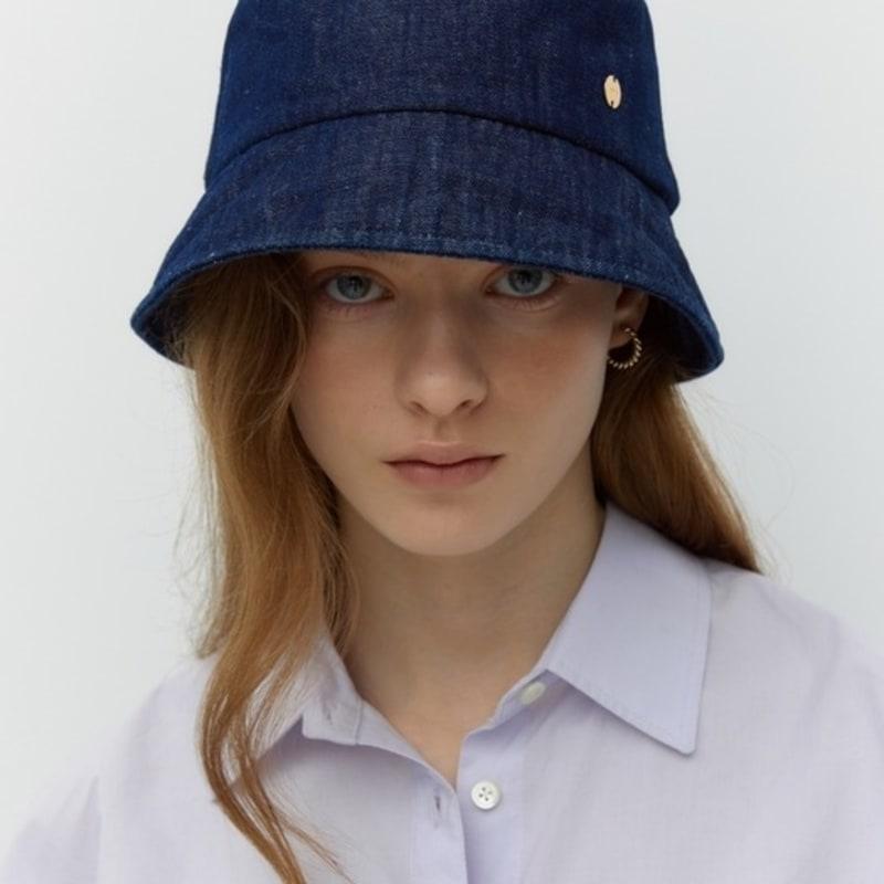 DEPOUND Linen Denim Washing Bucket Hat - Indigo