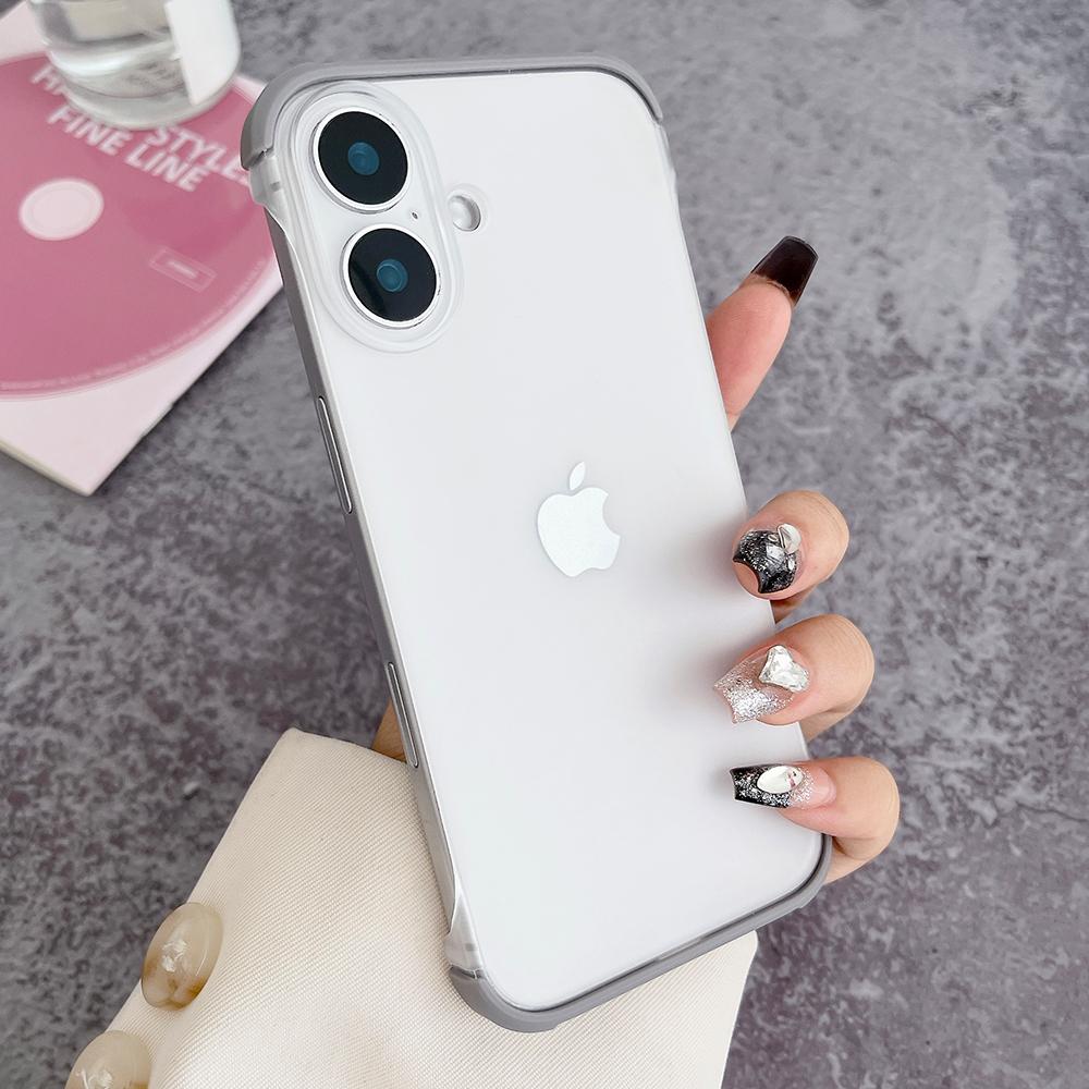 

Titanium Gold matte borderless heat dissipation phone case for iPhone 16 15 14 13 12 Pro Max ultra-thin shockproof hard cover For iPhone 16 Pro