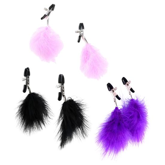 1 par voksen sexleketøy Utsøkt flørt metall bryster klips med fjær for kone