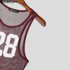 Men Sleeveless Letter Print See Through Transparent Jumpsuits Bodysuits Home Wear