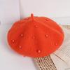 Woolen Children's Beret Solid Color Painter Hat Sweet Baby Wool Hat  Baby