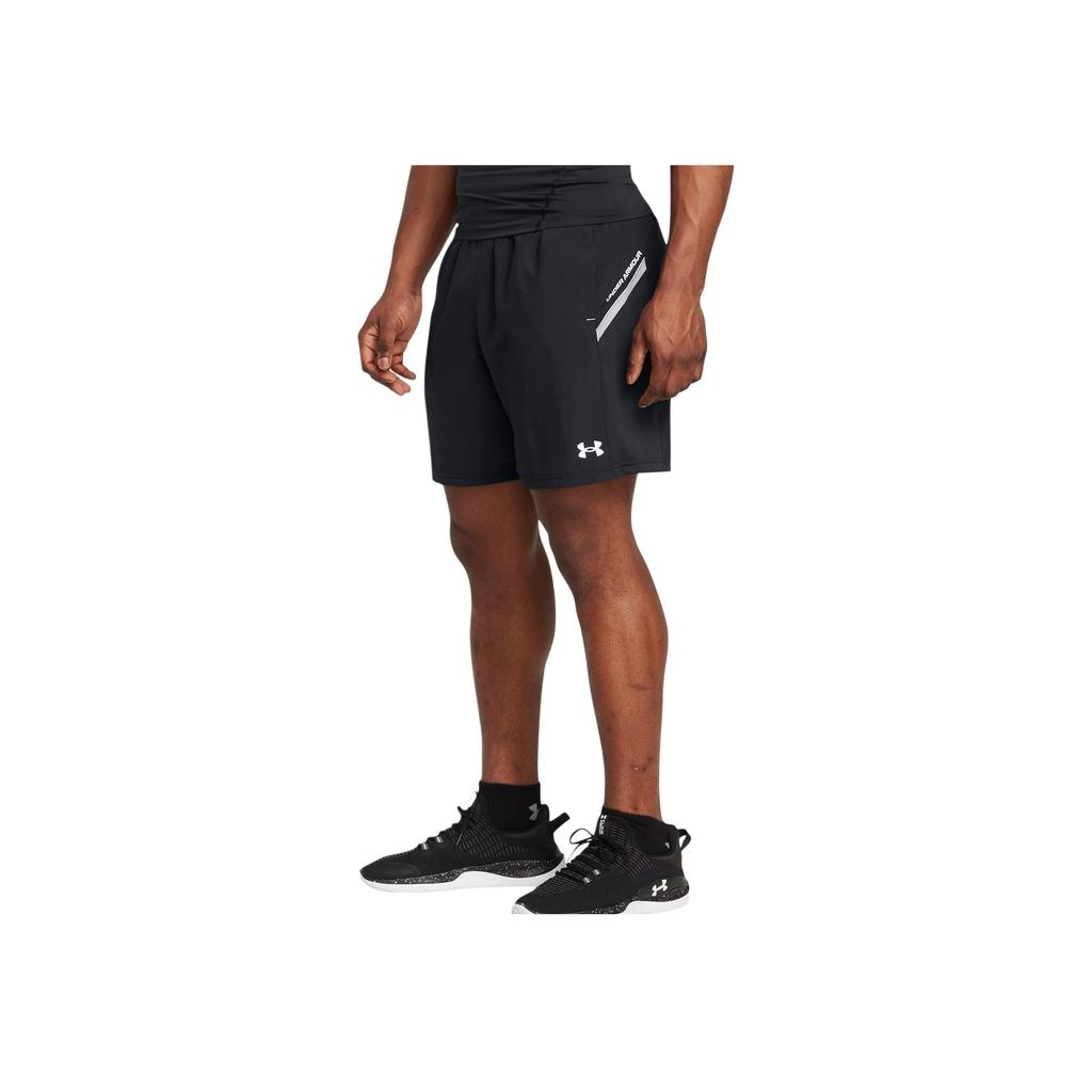 Under Armour Tech FW24 Utility Lace-Up Versatile Comfortable Three-Quarter Casual Shorts Men Shorts Black 1385978-002