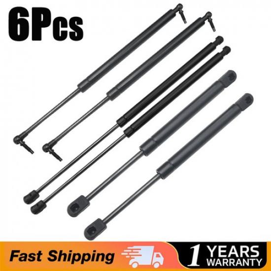 Hood+Tailgate+Window Glass Gas Struts Lift Support For Jeep Grand Cherokee 6Pcs