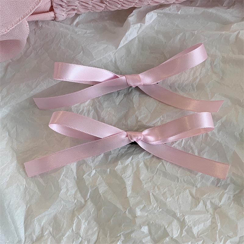 Mini Sweet Bowknot Hair Clips Ballet Ribbon Bow Hairpins Bang Clip Korean Girls Mini Grabs Clips Women Headwear Hair Accessories