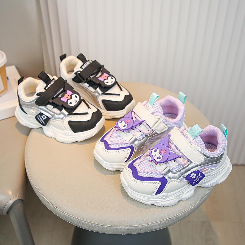 Girls' Sports Shoes 2025 Spring New Children's Mesh Breathable Dad Shoes Boys Middle and Older Children's Running Casual Shoes