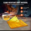 Welding Screen with Frame, 6' x 8' Welding Curtain Screen, Flame-Resistant Vinyl Welding Protection Screen on 4 Swivel Wheel (2 Lockable), Moveable &