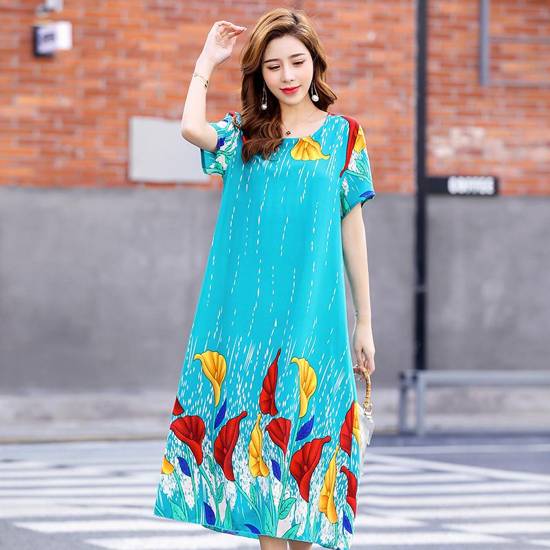 Mommy Dress Cotton Loose Casual Dress 