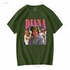 Princess Diana Vintage T Shirt Bootleg Lady Fans Gi Vintage Washed Soft Streetwear Top For Everyday Wear Graphic