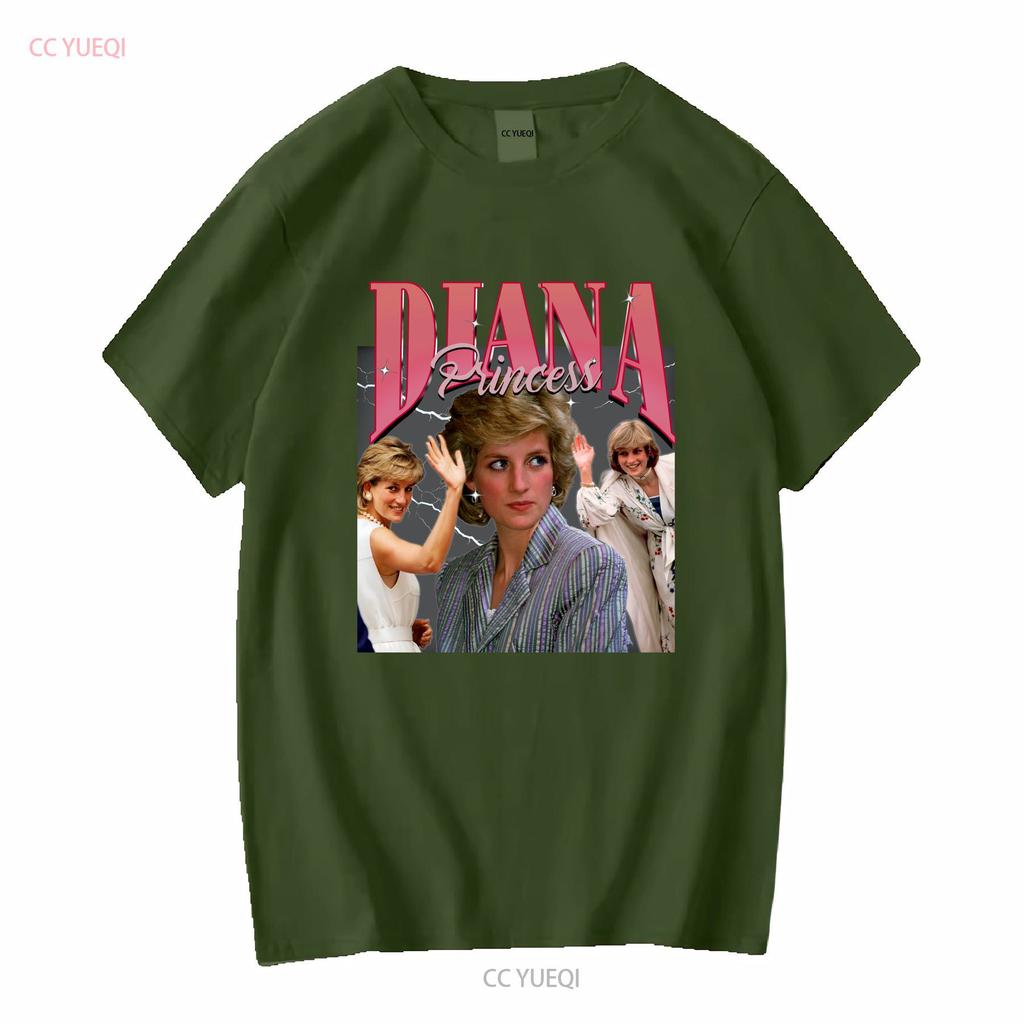 Princess Diana Vintage T Shirt Bootleg Lady Fans Gi Vintage Washed Soft Streetwear Top For Everyday Wear Graphic