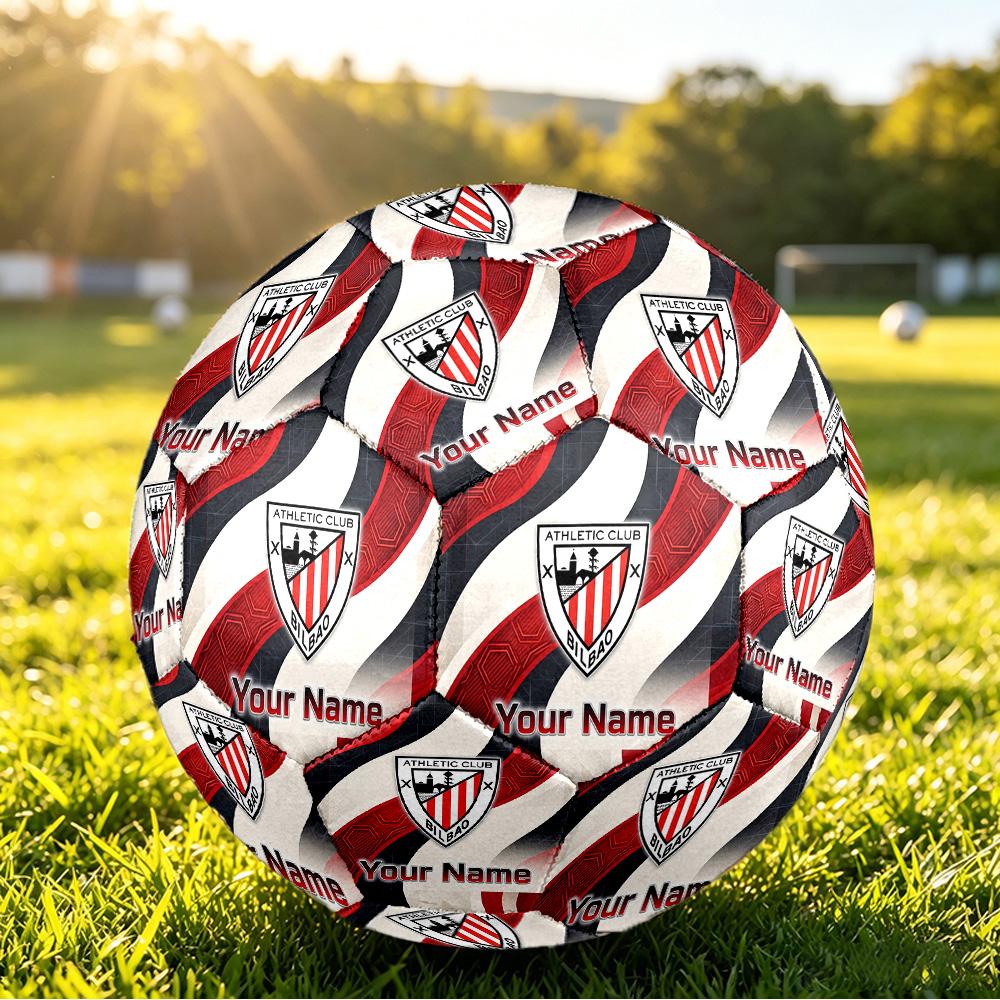 Personalized Size 5 Football Athletic Bilbao Football Pattern Outdoor Game Sports Ball Gift