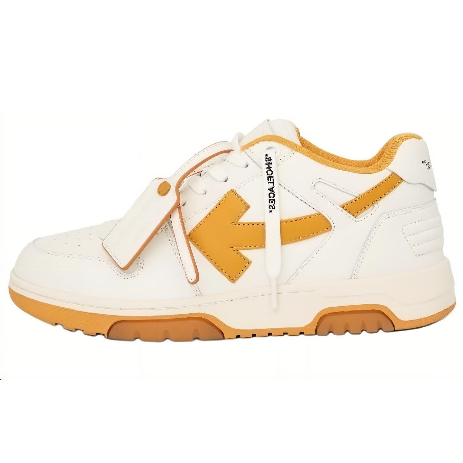 

Off-White Кроссовки мужские Out of Office Белые Охра Желтые OMIA189F23LEA002-0116 42