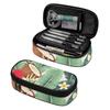 Pencil Case Simple Design 300D Polyester Secure Zipper with Mesh Divider Pen Holders and Spacious Main Compartment for Students