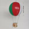 Weihnachts-Heißluftballon-Papierlaternen, wiederverwendbarer hängender Luftballon mit Bambuskorb zum Aufbewahren von Elfenpuppen-Geschenken