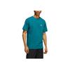 Adidas Originals Solid Color Logo Sports T-shirt Unisex Tops Green HE2905