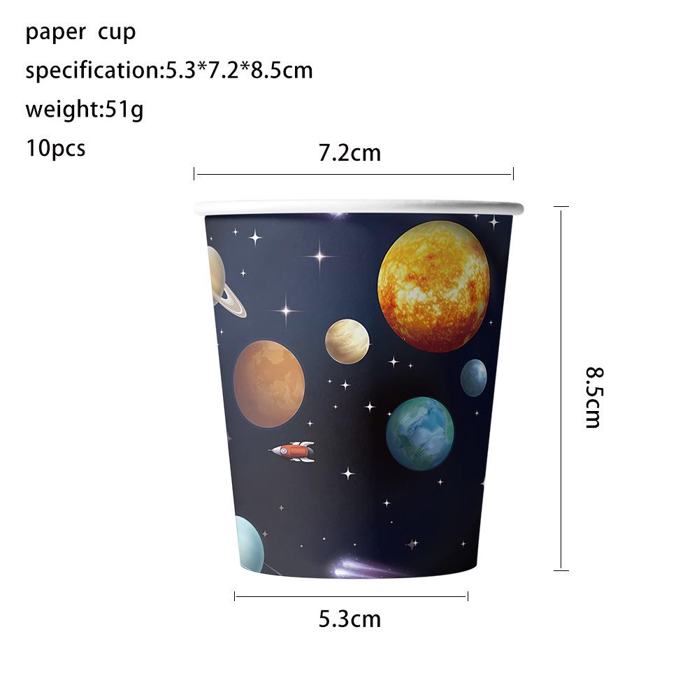 Starry Sky Birthday Party Set: Plates, Napkins, Cups & Cake Toppers