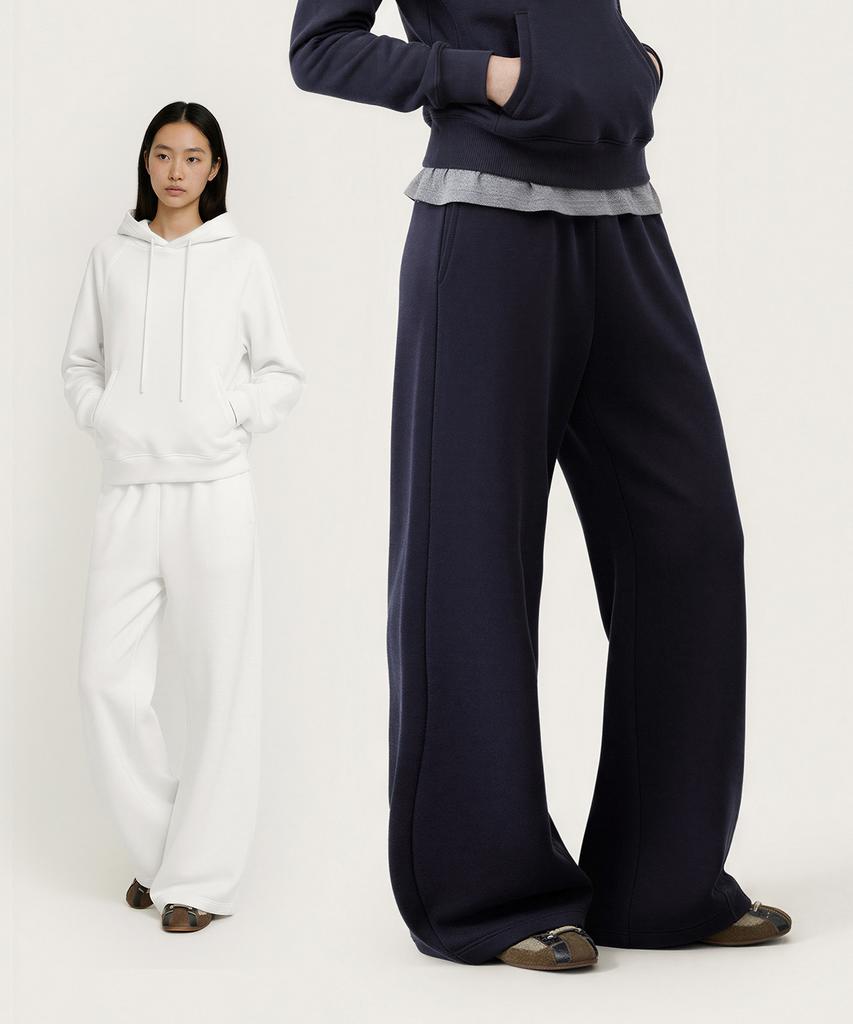 Beoteunseoul [Womens] Cotton Air Fit Wide Sweatpants (3 Colors)
