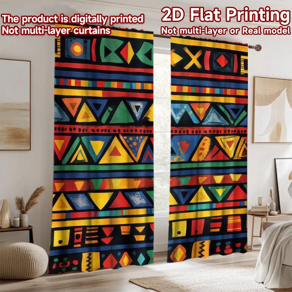 2D Flat Photography Backdrop Tapestry Colorful Geometric Stripes 100% Polyester Festive Backdrops Perfect for Suitable for