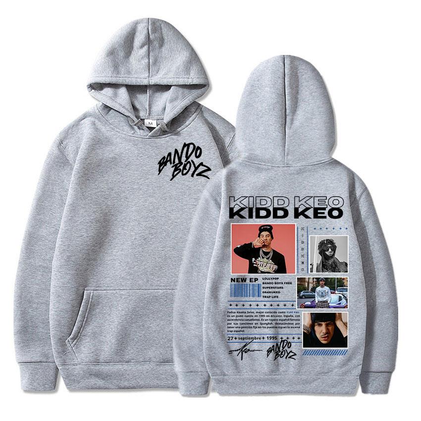 Rapper Kidd Keo Bando Boyz Album Tour Merch Hoodies Men Women Hip Hop Fashion Street Sweatshirt Casual Comfort Oversized Hoodie